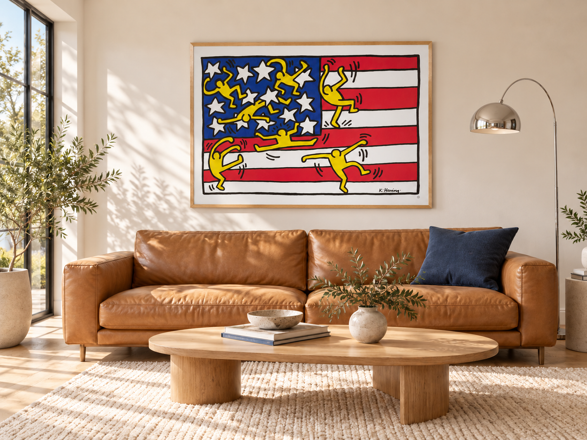 1992年製｜限定15点】Untitled (American Flag) / キース・へリング